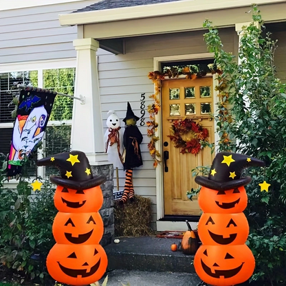 Inflatable Halloween Decorations, Halloween Inflatables with Water Base for Garden, Pumpkin Halloween Decor Outdoor