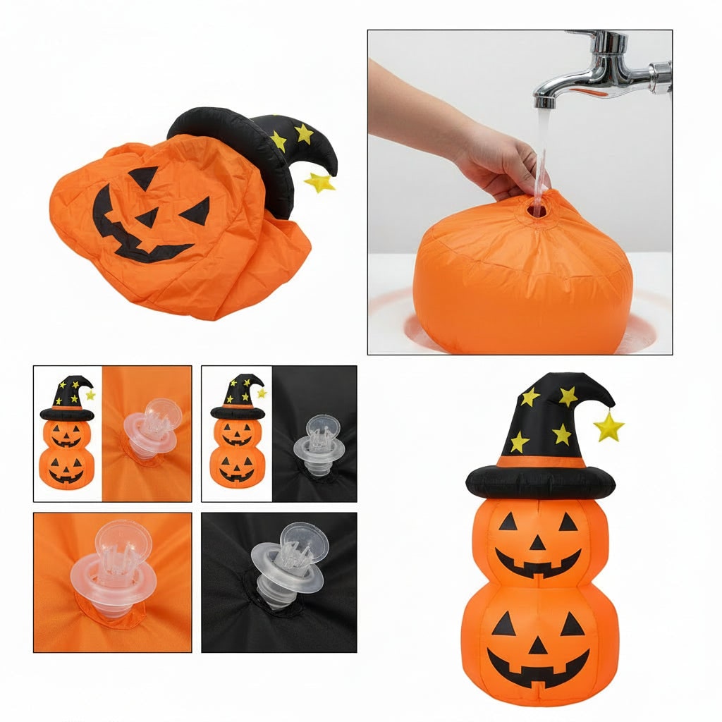 Inflatable Halloween Decorations, Pumpkin Halloween Decor Outdoor