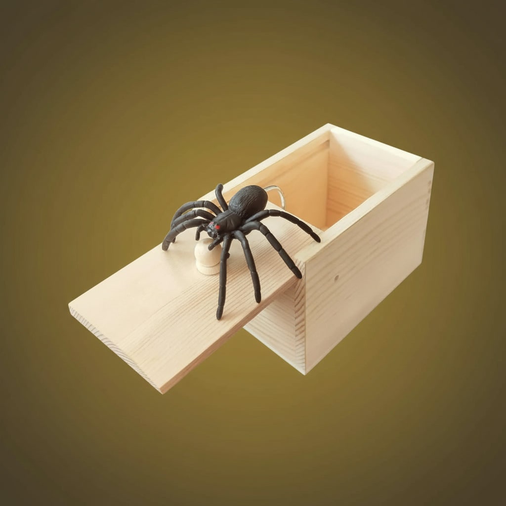 Spider Trick Box, Pop Up Spider Prank Box for Halloween