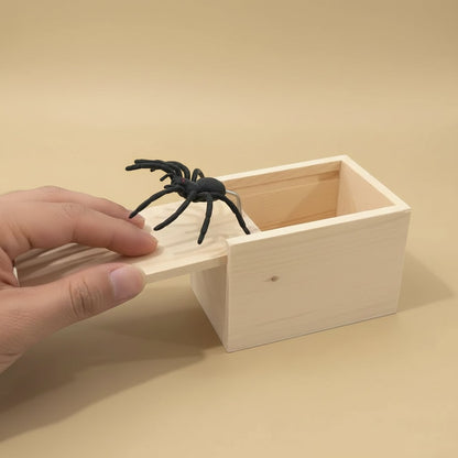 Spider Trick Box, Wooden Surprise Box Gag Gift for Office Pranks – image 7
