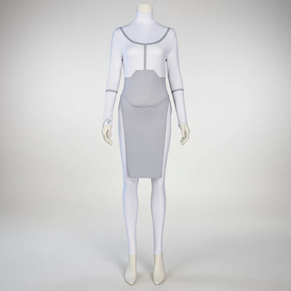 Adult Halloween Costume, Sci Fi Cosplay Costume, Long Sleeve Turtleneck Jumpsuit, Plus Size Halloween Costume XS to 3XL