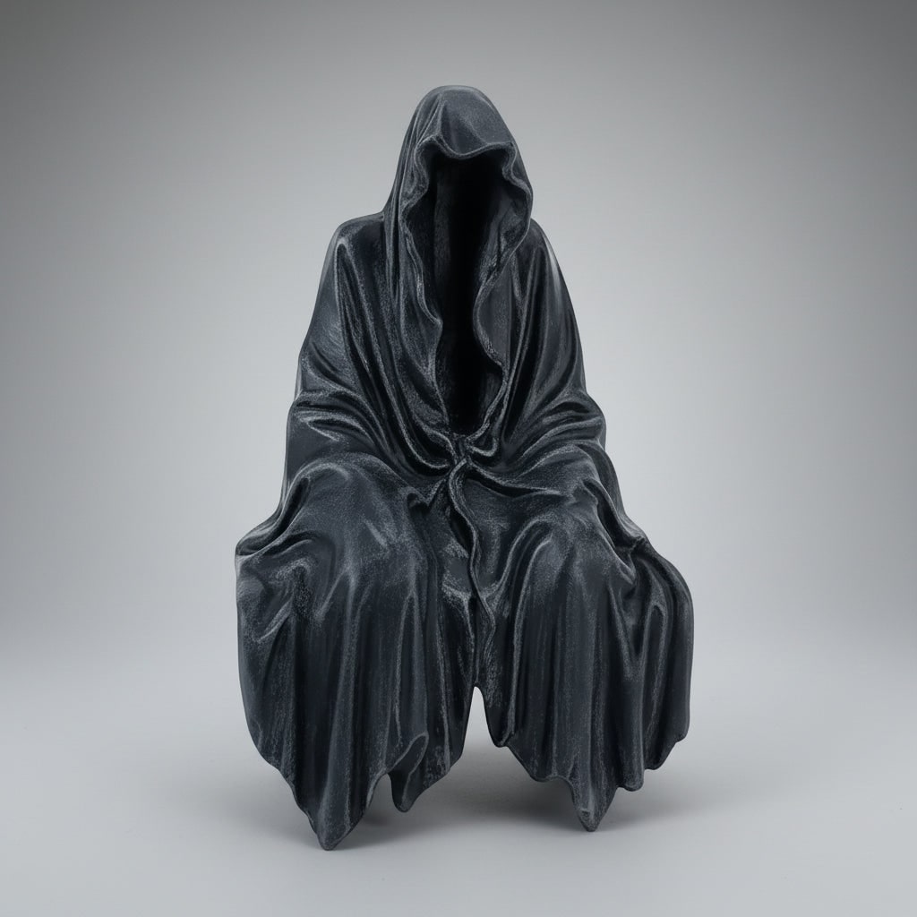 Grim Reaper Figurine, Gothic Halloween Decoration Statue for Indoor and Outdoor, Garden Statue, Mantel Decor