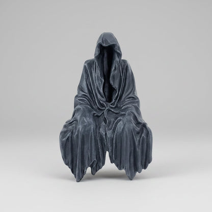 Grim Reaper Figurine, Gothic Halloween Decoration Statue for Indoor and Outdoor – image 4