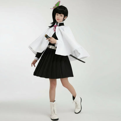 Kids Halloween Costumes, Anime Cosplay Costume with Haori Cloak and Obi Belt – image 6