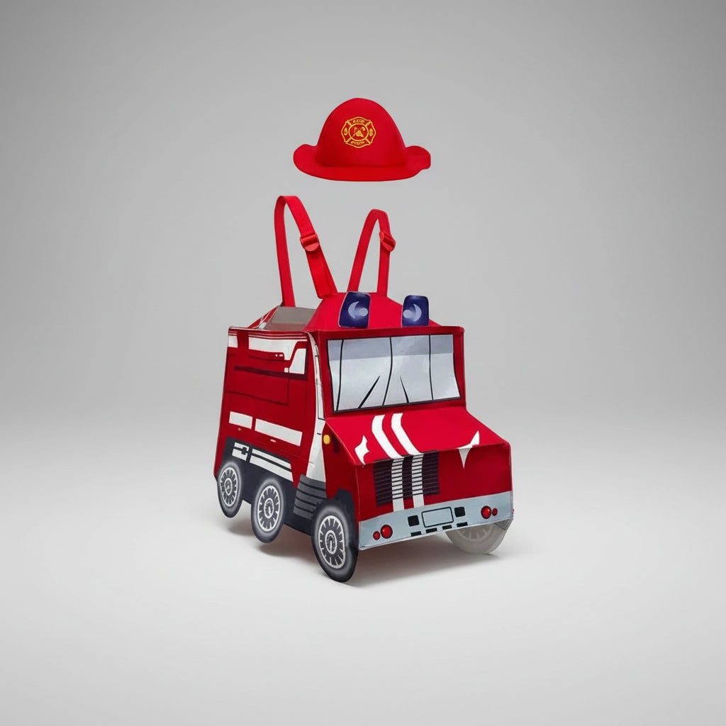 Firefighter Costume with Jacket and Firefighter Hat, Kids Halloween Costumes