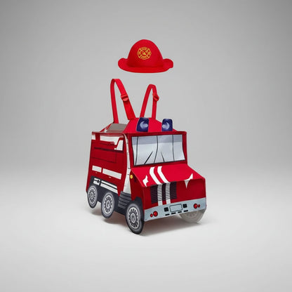 Firefighter Costume with Jacket and Firefighter Hat, Kids Halloween Costumes