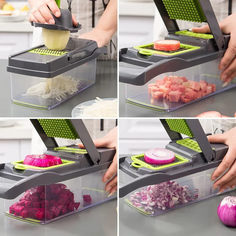Vegetable Chopper with Slicer and Grater, Veggie Chopper – image 5