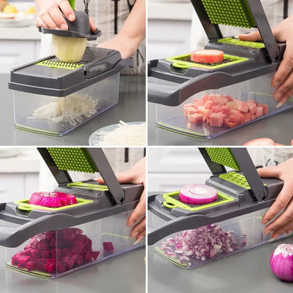 Vegetable Chopper with Slicer and Grater, Veggie Chopper – image 5