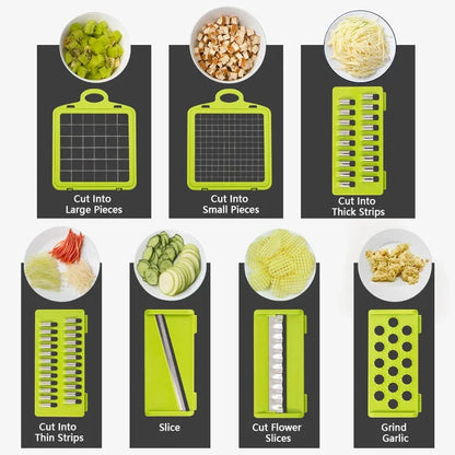 Vegetable Chopper with Slicer and Grater, Kitchen Gadgets – image 6