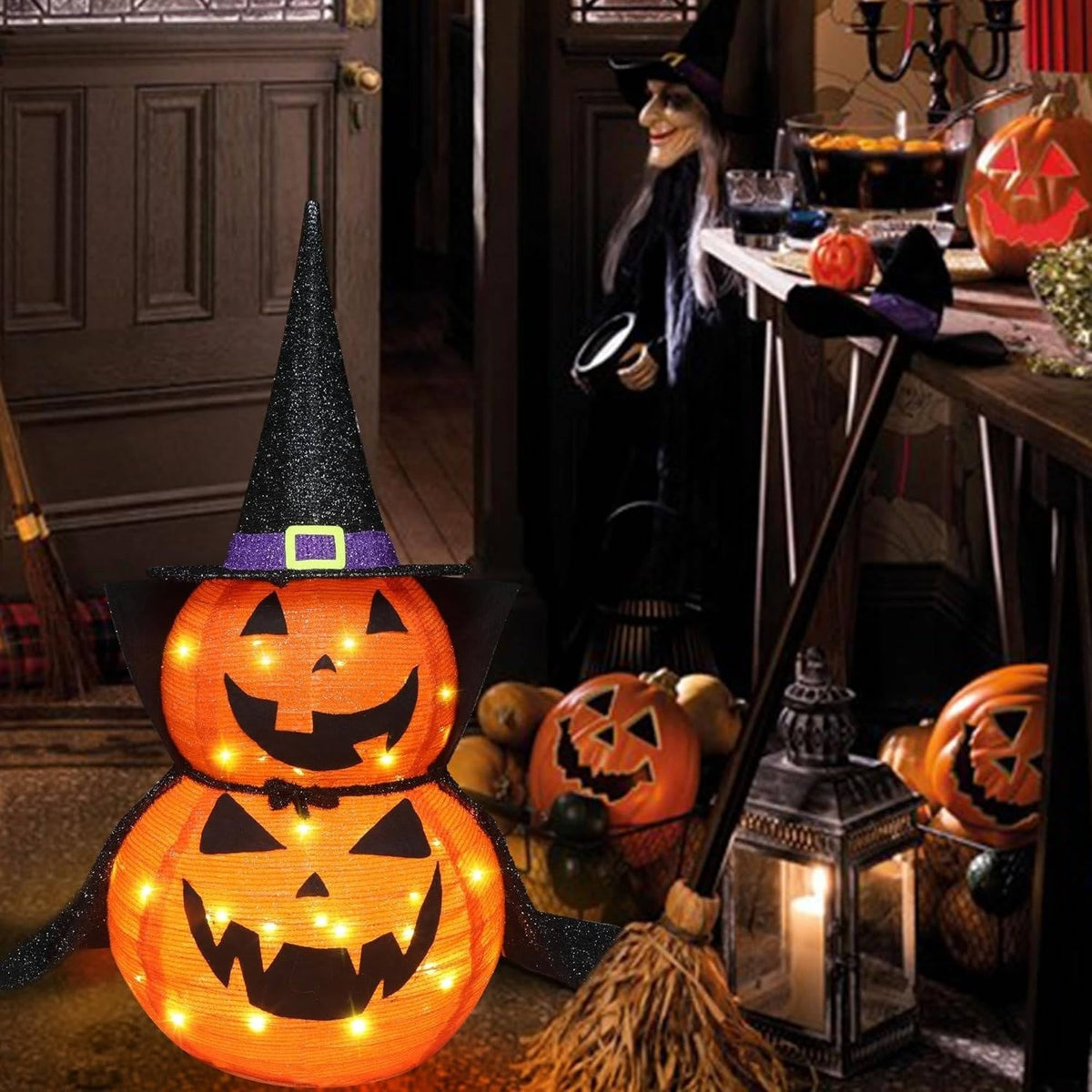 Halloween Pumpkins 3 ft, Giant Pumpkin Halloween Decorations Outdoor