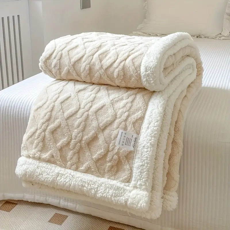 Soft Throw Blanket Reversible, Cozy Blanket for Bed – image 7