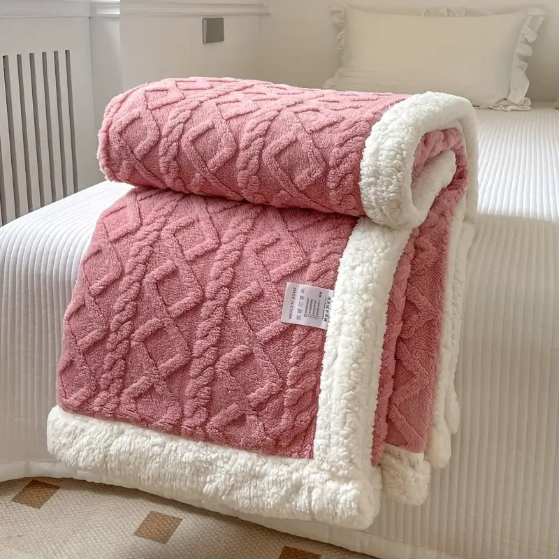 Soft Throw Blanket Reversible, Fluffy Couch Blanket – image 8