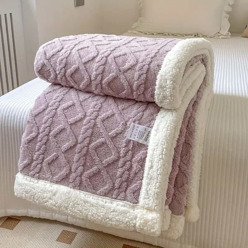 Soft Throw Blanket Reversible, Fluffy Couch Blanket – image 11