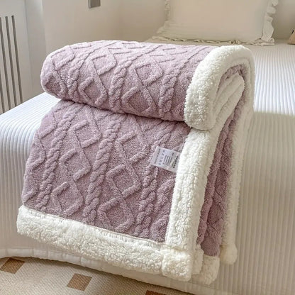 Soft Throw Blanket Reversible, Fluffy Couch Blanket – image 11