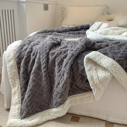 Soft Throw Blanket Reversible, Cozy Blanket for Bed