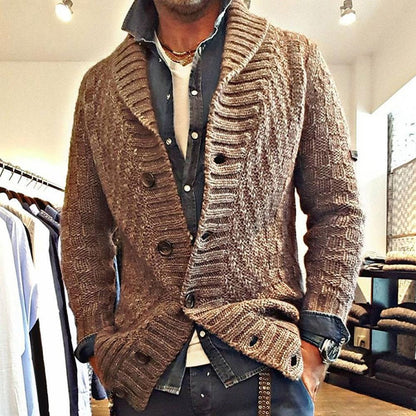 Mens Jacket with Classic Collar, Smart Casual Jacket for Men