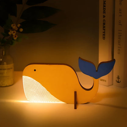 Animal Table Lamp, Childrens Night Light with Touch Switch