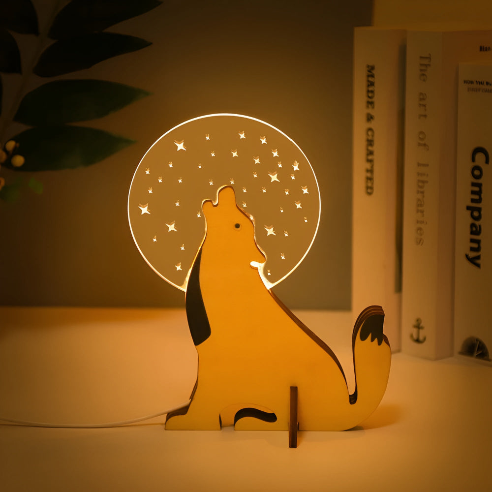 Animal Table Lamp, Childrens Night Light with Touch Switch – image 4