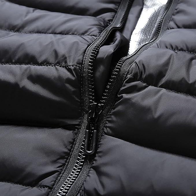 Heated Jacket with Hood, Quilted Winter Jacket with Electric Heating – image 4