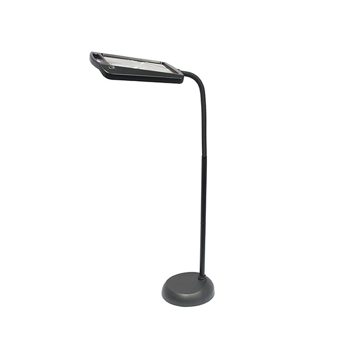 Modern Floor Lamp for Living Room, LED Standing Lamp with Lighted Magnifying Glass