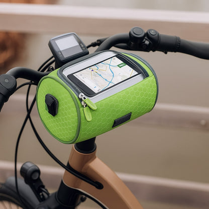 Bike Handlebar Bag with Phone Holder, Bicycle Phone Holder with Touchscreen Window – image 17
