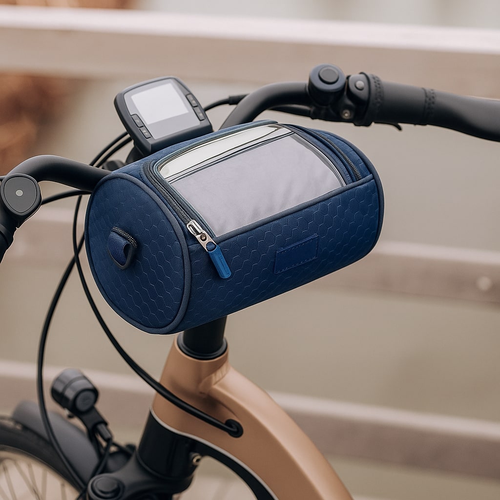 Bike Handlebar Bag with Phone Holder, Bike Accessories with Shoulder Strap – image 15