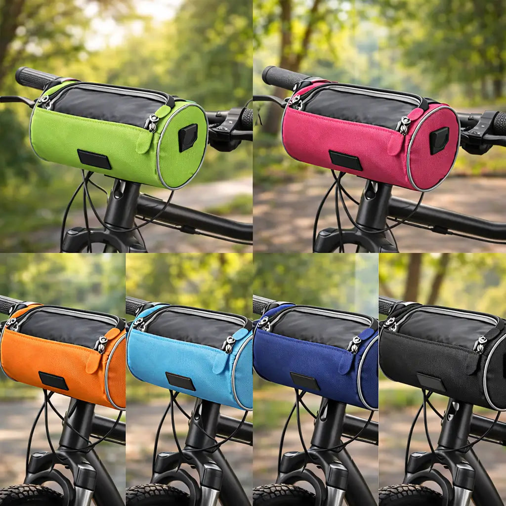 Bike Handlebar Bag with Phone Holder, Bicycle Phone Holder with Touchscreen Window