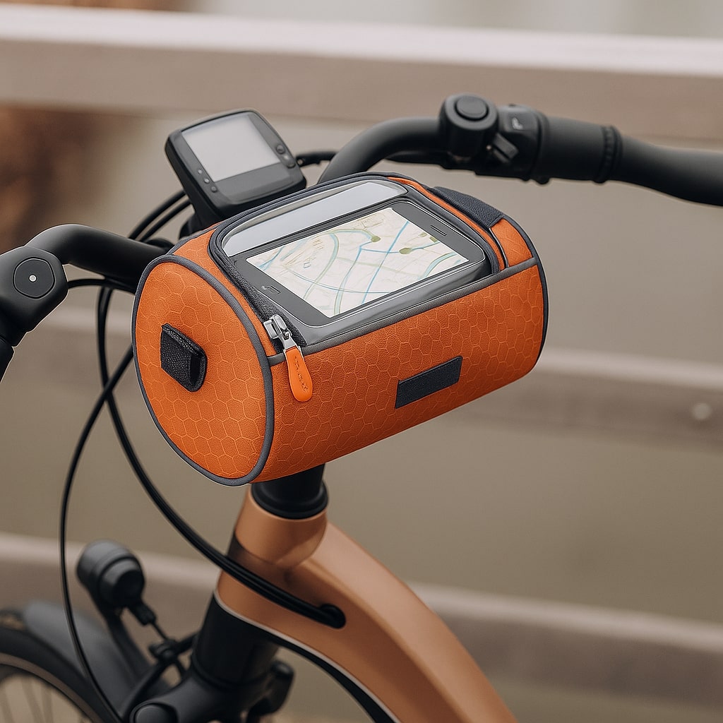 Bike Handlebar Bag with Phone Holder, Bike Accessories with Shoulder Strap – image 18