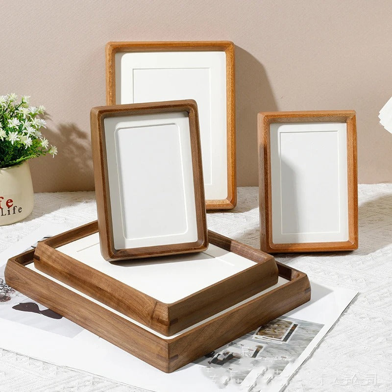 Wooden Picture Frame, Wood Photo Frame with Acrylic Cover, Photo Frames in 6 7 8 10 Inch and A4 Sizes