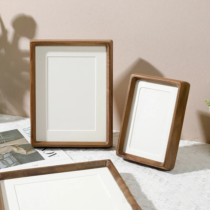 Wooden Picture Frame, Wood Photo Frame with Acrylic Cover