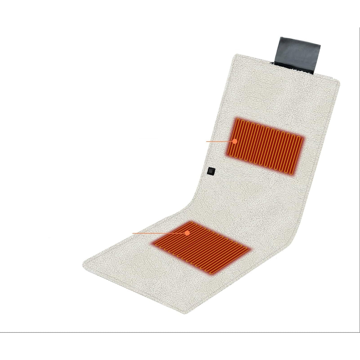 Heated Mat with Sherpa Fleece, Heated Floor Mat for Under Desk – image 5