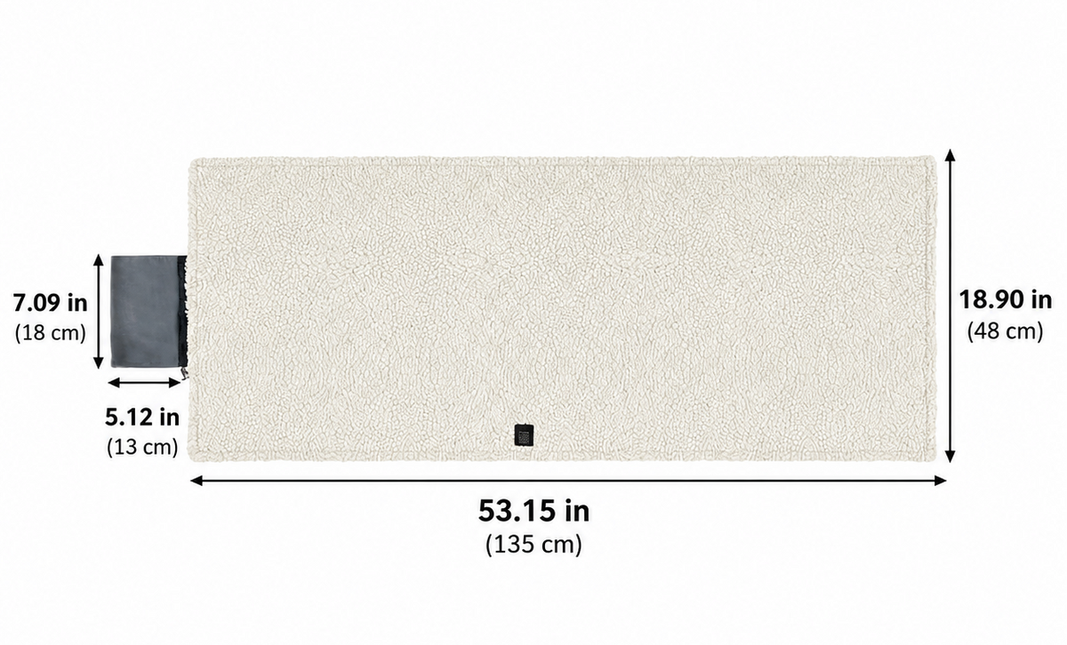 Heated Mat with Sherpa Fleece, Heated Chair Pad – image 6