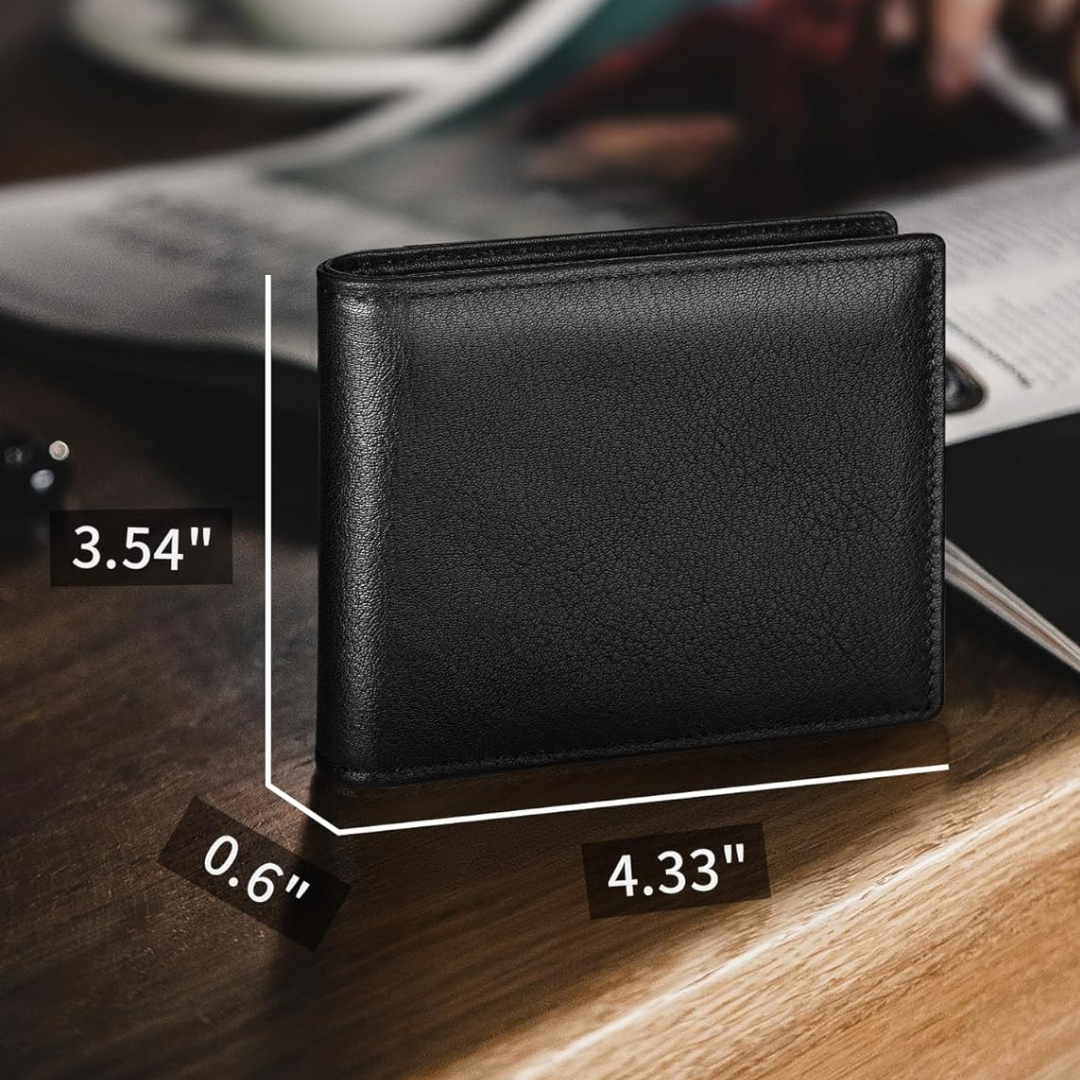 Bifold Leather Wallet with RFID Protection – image 7