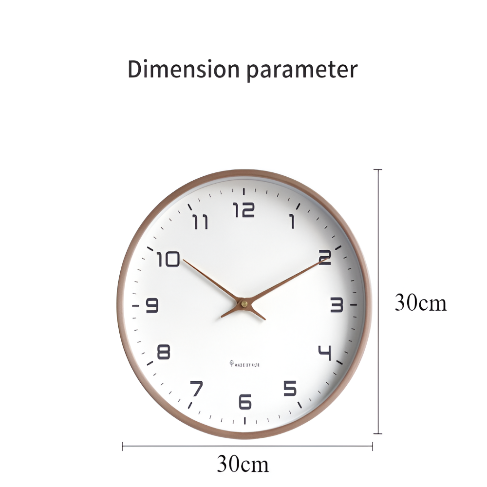 Analog Clock for Wall, Modern Nordic Wood Clock for Living Room and Kitchen – image 11