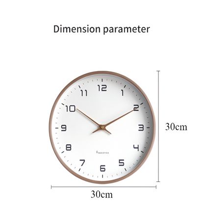Analog Clock for Wall, Modern Nordic Wood Clock for Living Room and Kitchen – image 11