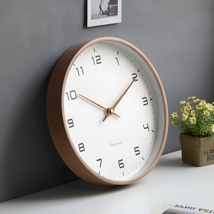 Analog Clock for Wall, Wooden Wall Clock Silent Non Ticking