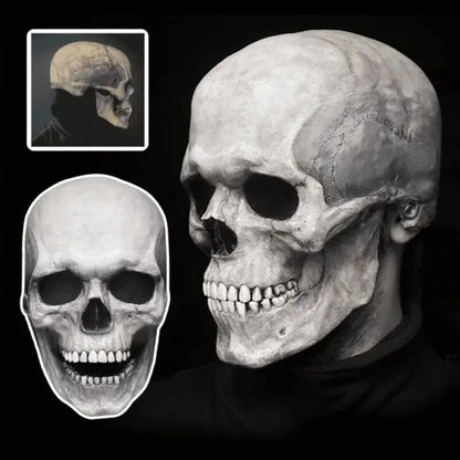 Halloween Costume Mask, Scary Skull Mask with Movable Jaw
