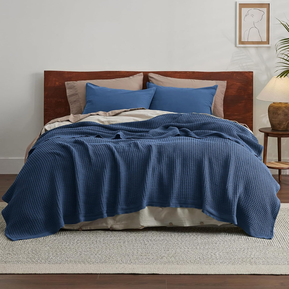 Cotton Throw Blanket, Lightweight Queen Size Blanket – image 28