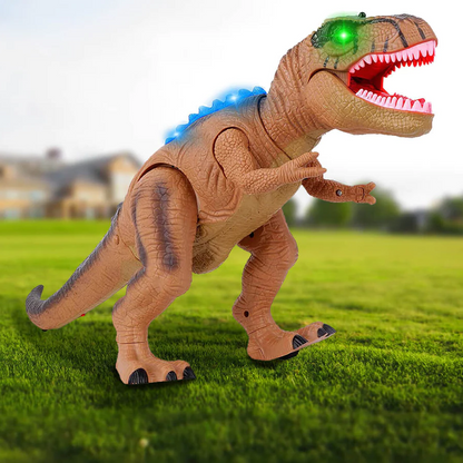 Remote Control Dinosaur Toy, Walking Robot Dinosaur with Sound and LED Lights