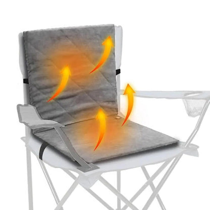 Heated Stadium Seat Cushion, Folding Camping Seat with USB Heating