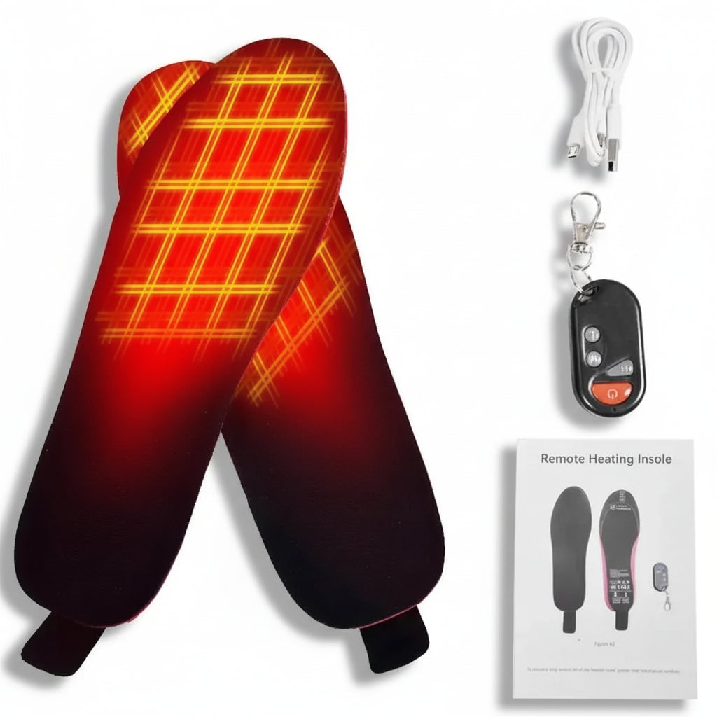 Heated Shoe Insoles with Wireless Remote Control, Rechargeable Heated Insoles with USB Charging – image 4
