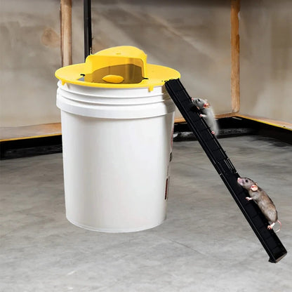 Humane Mouse Trap, Bucket Mouse Trap with Automatic Reset and Ladder, Live Rat Trap for Mice and Rats