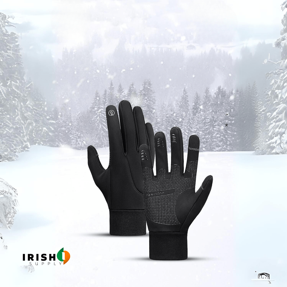 Waterproof Winter Gloves with Touchscreen Fingers, Winter Bike Gloves