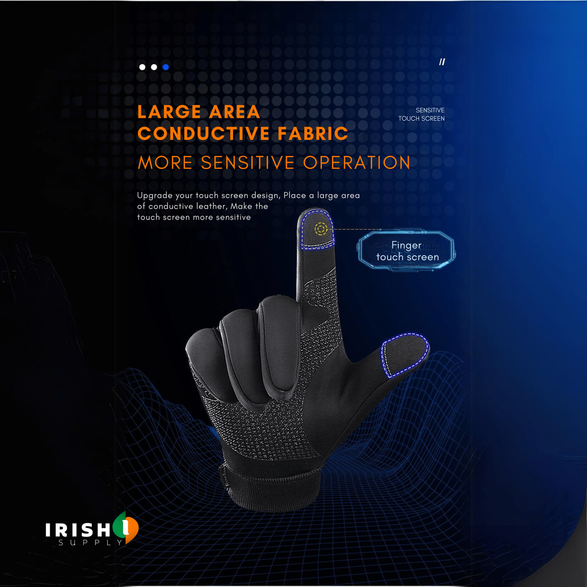Waterproof Winter Gloves with Touchscreen Fingers, Warm Gloves with Anti Slip Palm – image 7