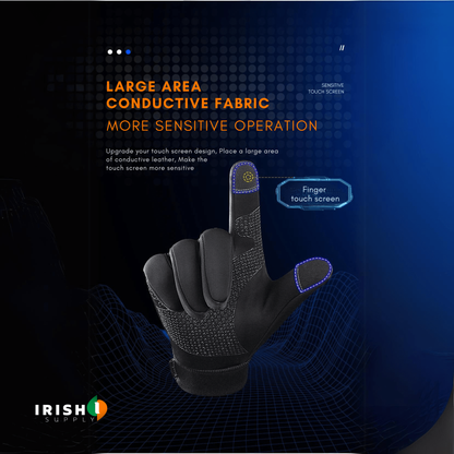 Waterproof Winter Gloves with Touchscreen Fingers, Warm Gloves with Anti Slip Palm – image 7