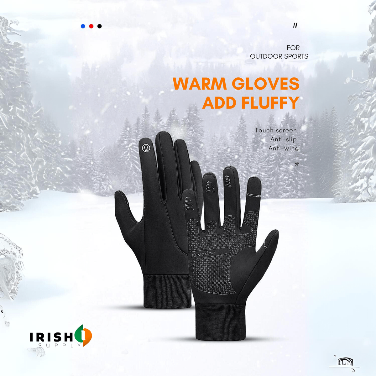 Waterproof Winter Gloves with Touchscreen Fingers, Winter Bike Gloves – image 8