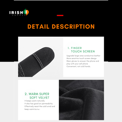 Waterproof Winter Gloves with Touchscreen Fingers, Warm Gloves with Anti Slip Palm – image 9