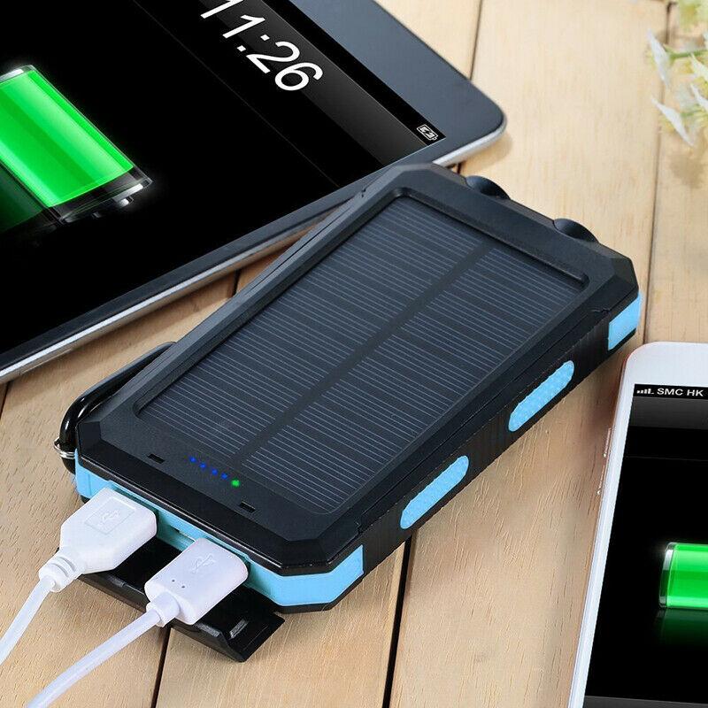 Portable Charger Solar Power Bank, 20000mAh Power Bank with Dual USB and LED Lights – image 12