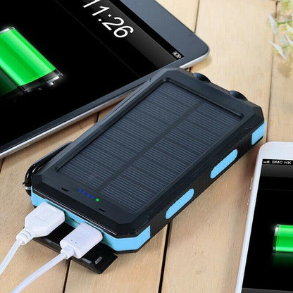 Portable Charger Solar Power Bank, 20000mAh Power Bank with Dual USB and LED Lights – image 12