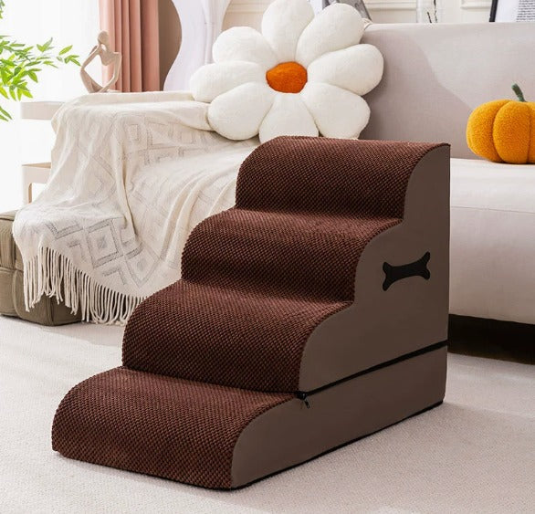 Dog Bed Stairs, Dog Stairs for Bed with Non Slip Cover – image 14